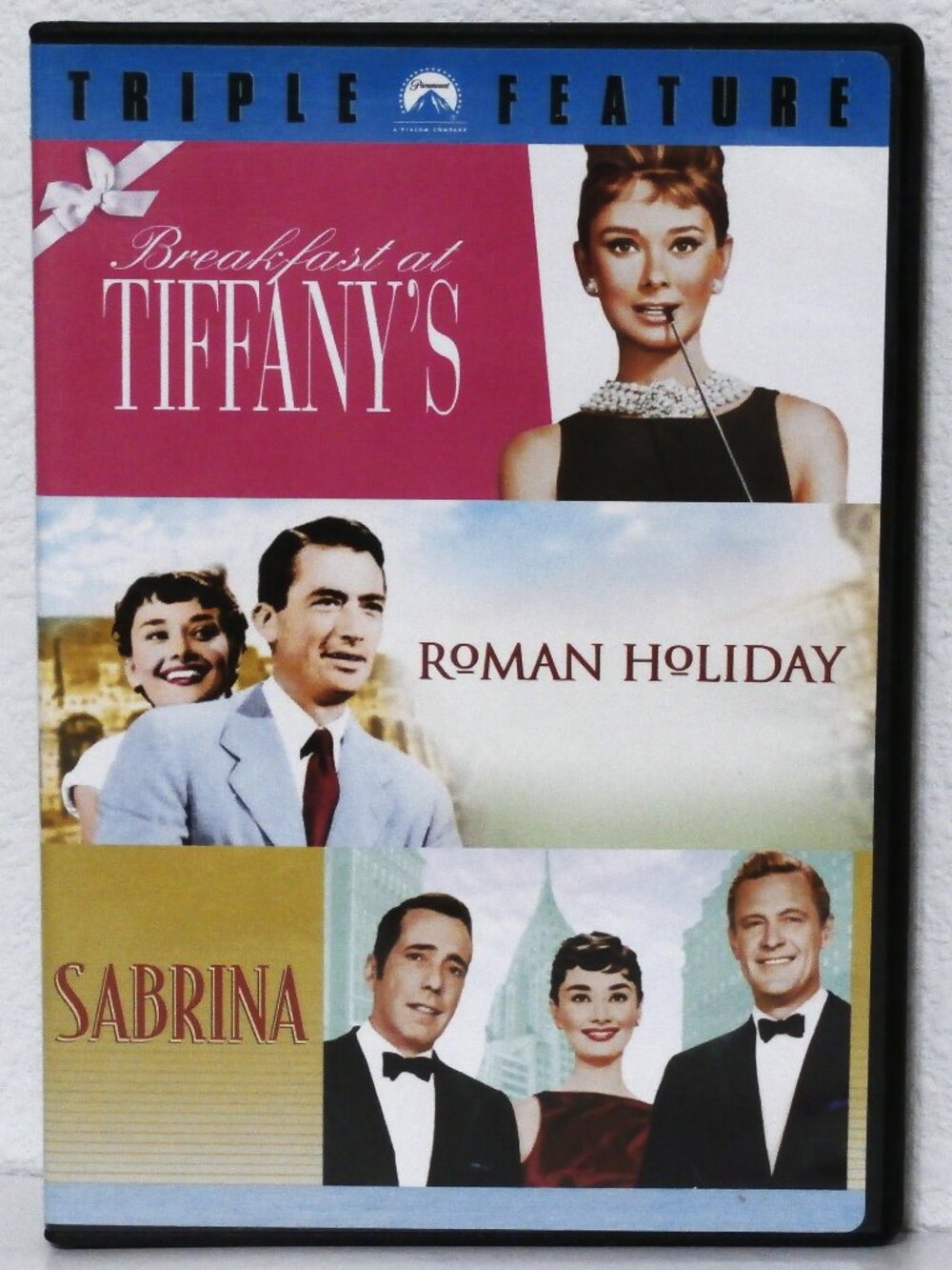 AUDREY HEPBURN DVD COLLECTION TRIPLE FEATURE Breakfast at Tiffany's/Sabrina/